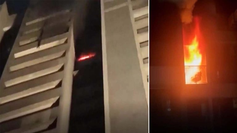 गुजरात – अहमदाबाद में बोपल इलाके की 22 मंजिला अपार्टमेंट में लगी आग