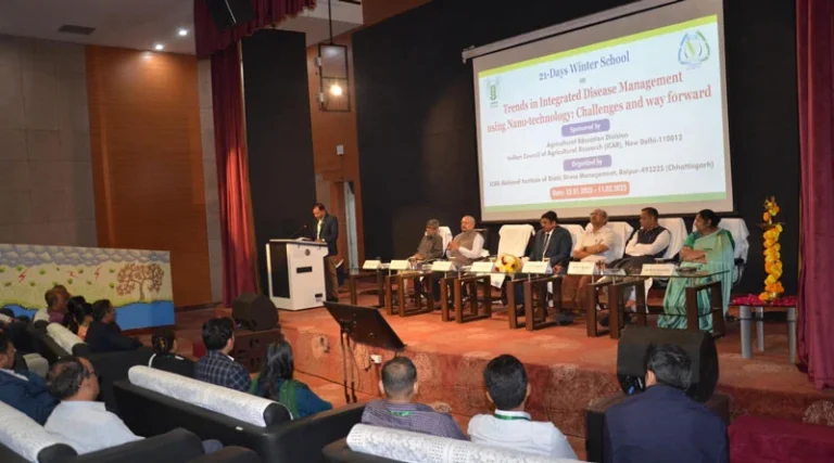 राष्ट्रीय जैविक स्ट्रैस प्रबंधन संस्थान में 21 दिवसीय विंटर स्कूल प्रशिक्षण का हआ समापन