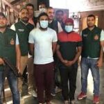 फायरिंग करने और हथियार लहराने वाले दो आरोपी हथियार समेत गिरफ्तार