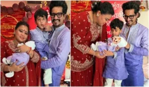 Bharti Singh with family at baby namkaran