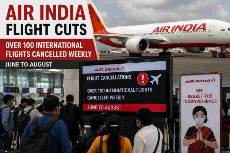 एअर इंडिया ने घटाईं अंतरराष्ट्रीय उड़ानें, यात्रियों की बढ़ी चिंता