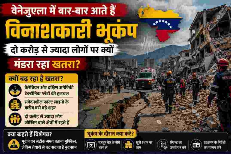 वेनेजुएला भूकंप खतरा| बार-बार कांपती धरती, करोड़ों लोगों की बढ़ी चिंता