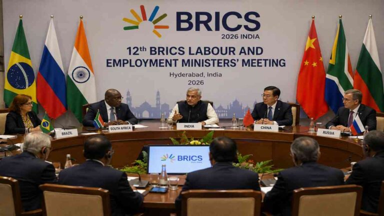 हैदराबाद में ब्रिक्स श्रम मंत्री बैठक, रोजगार और कौशल विकास पर होगा बड़ा मंथन