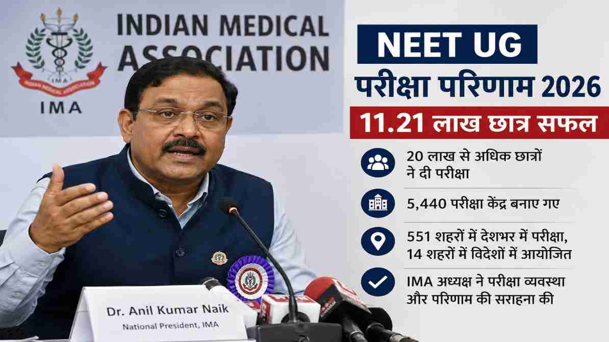 NEET UG परीक्षा परिणाम 2026