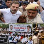 राहुल गांधी हिरासत पर कांग्रेस का राष्ट्रव्यापी प्रदर्शन, कई राज्यों में विरोध
