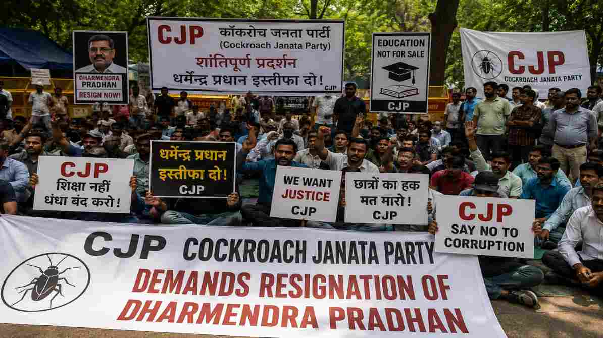 CJP प्रदर्शन जारी