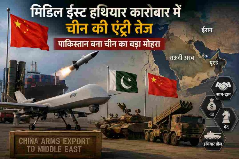 मिडिल ईस्ट हथियार कारोबार| पाकिस्तान के जरिए चीन की बढ़ती रणनीति